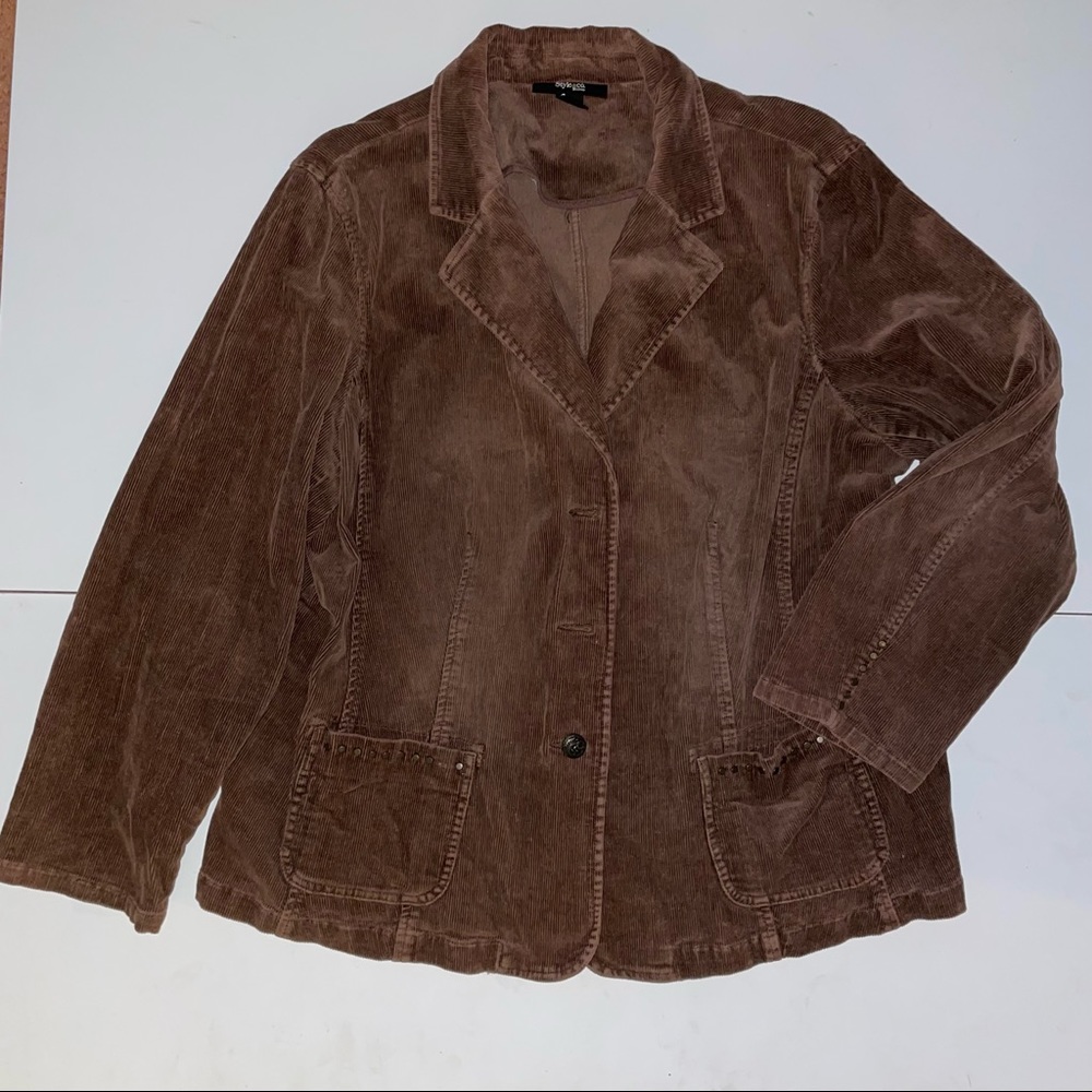 Style & Co. Woman Corduroy Blazer sz 18W GUC